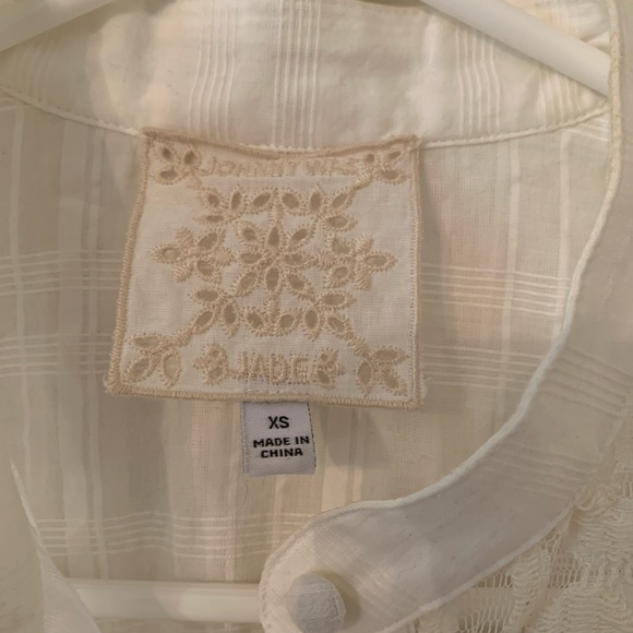Johnny was white Blouse XS - Picture 2 of 4